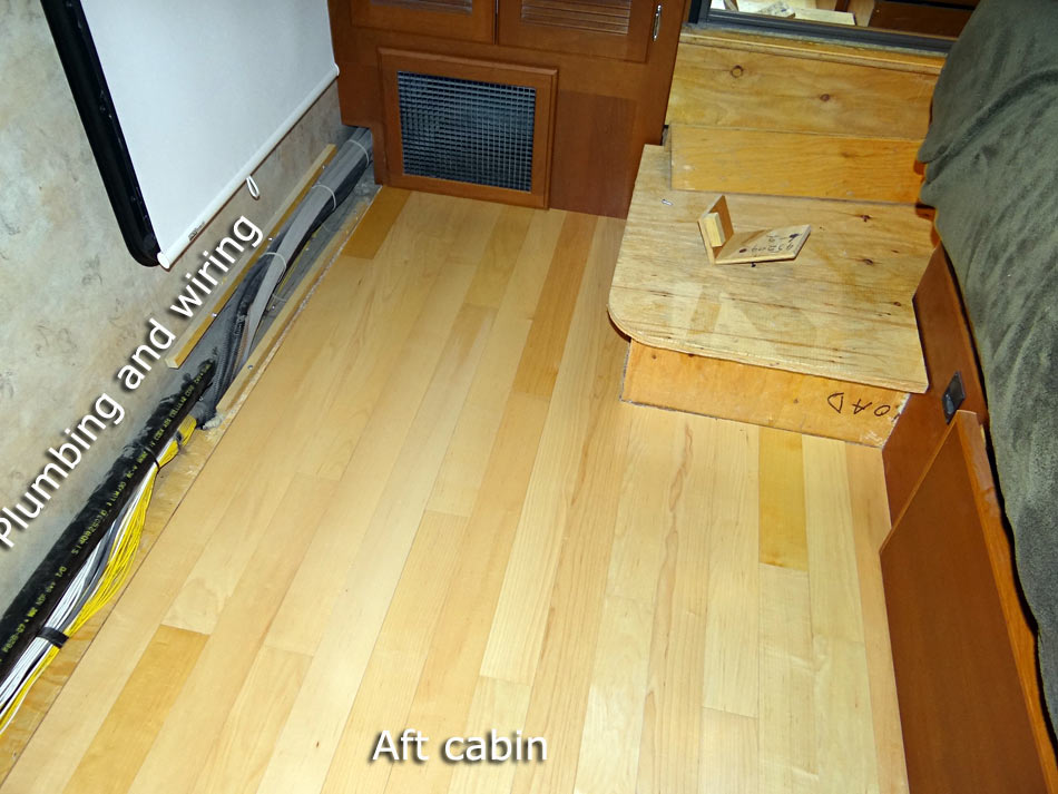 Aft cabin area progress