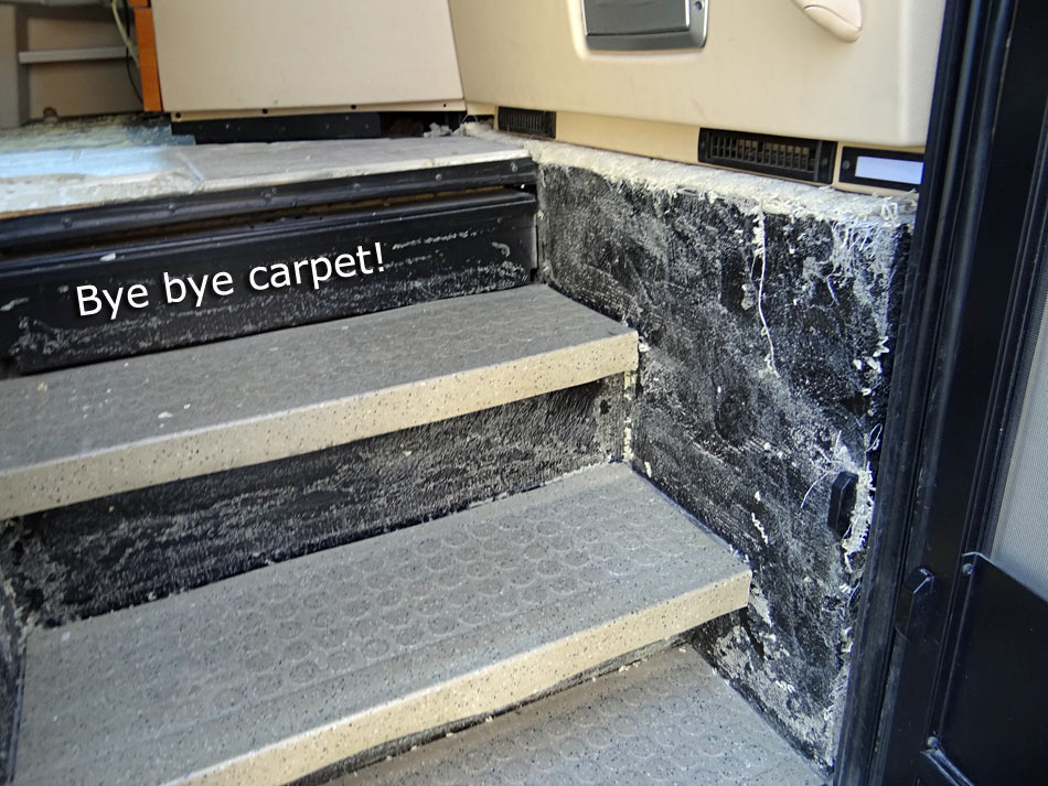 Stairwell - removed carpet