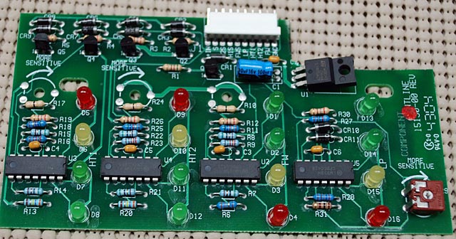The cut out part of the circuit board