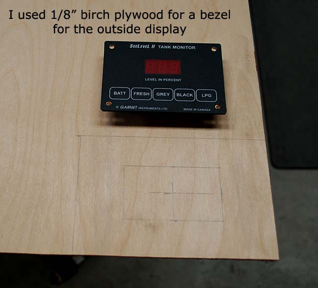 Laying out the outside display bezel